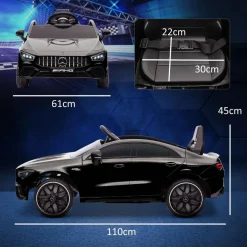 Discount Homcom - Mercedes Benz AMG CLA 45 eléctrico Negro con mando Vehículos De Batería O A Pedales