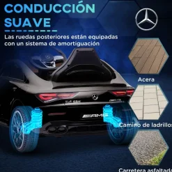 Discount Homcom - Mercedes Benz AMG CLA 45 eléctrico Negro con mando Vehículos De Batería O A Pedales