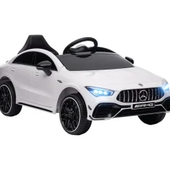 Clearance Homcom - Mercedes Benz AMG CLA 45 eléctrico Blanco con mando Vehículos De Batería O A Pedales