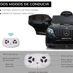 - Mercedes GLC Coupe Batería con control remoto Vehículos De Batería O A Pedales