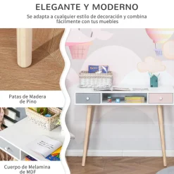 - Mesa de escritorio infantil*Homcom Sale