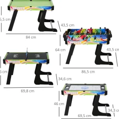 Online - Mesa multijuegos diseño 4 en 1 Deportes|Futbolines