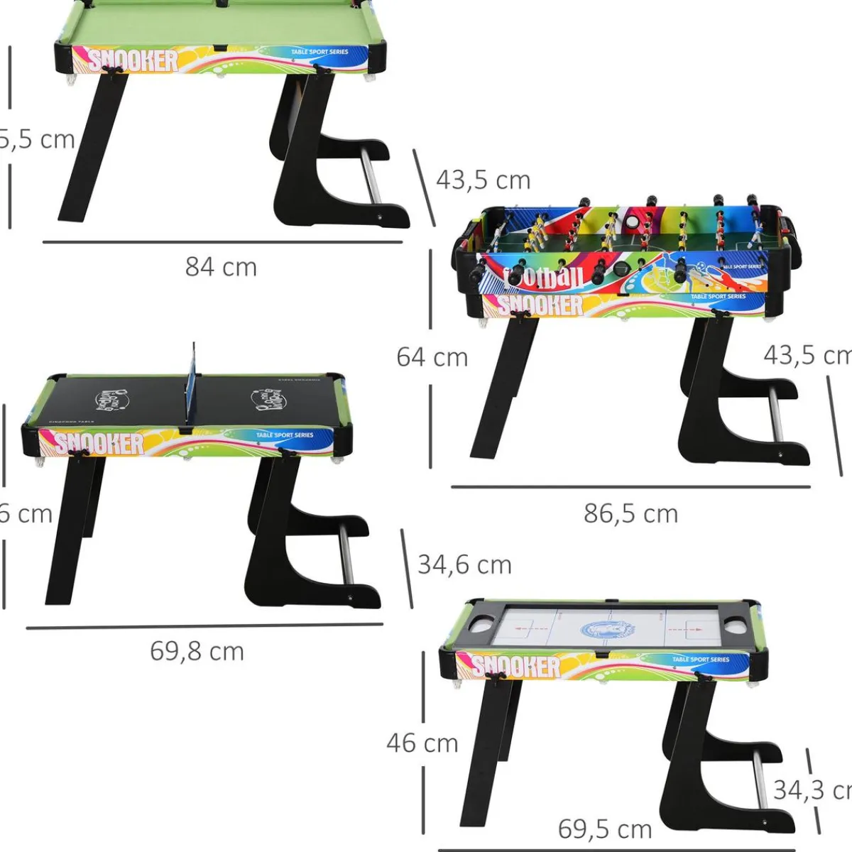 Online - Mesa multijuegos diseño 4 en 1 Deportes|Futbolines