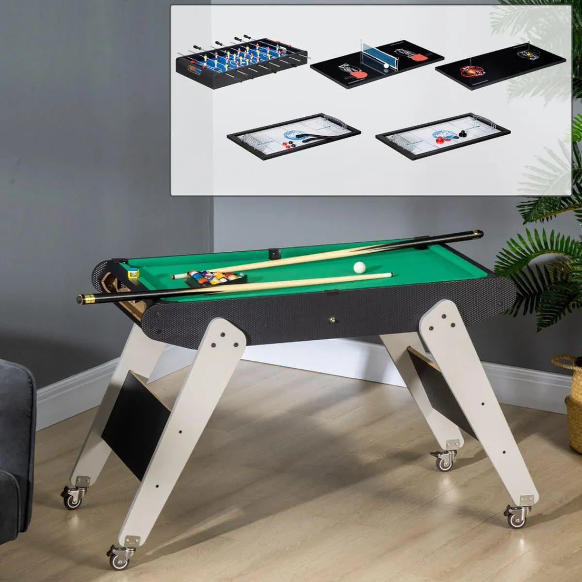 - Mesa multijuegos 6 en 1*Homcom Sale