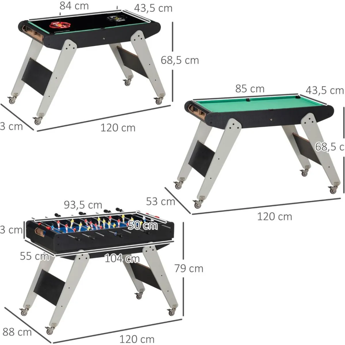 - Mesa multijuegos 6 en 1*Homcom Sale