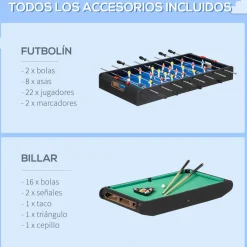 - Mesa multijuegos 6 en 1*Homcom Sale