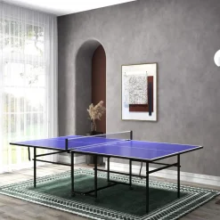 Discount Homcom - Mesa Ping Pong plegable con 4 ruedas Deportes