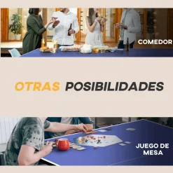 Discount Homcom - Mesa Ping Pong plegable con 4 ruedas Deportes