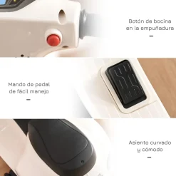 - Mini moto Eléctrica Vespa Blanco*Homcom Online