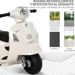 - Mini moto Eléctrica Vespa Blanco*Homcom Online