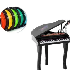 Best - Mini Piano Electrónico de Juguete Negro Música|Electrónicos