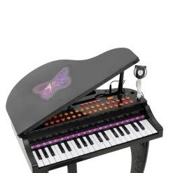 Best - Mini Piano Electrónico de Juguete Negro Música|Electrónicos