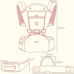 Online Homcom - Mochila portabebés ajustable Portabebés Y Bici·Portabebés Y Mochilas