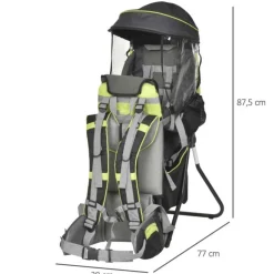 Clearance - Mochila Portabebés Plegable con Dosel Portabebés Y Bici·Portabebés Y Mochilas