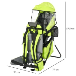 - Mochila porta-bebés verde 85 cm*Homcom Best