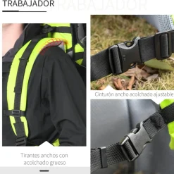 - Mochila porta-bebés verde 85 cm*Homcom Best