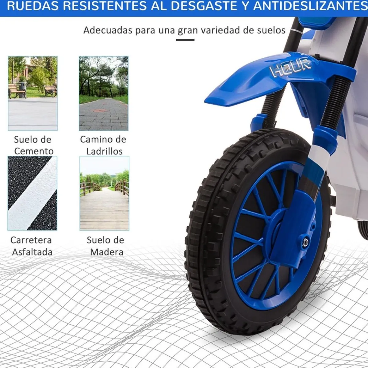 Hot - Moto eléctrica azul-blanco Vehículos De Batería O A Pedales