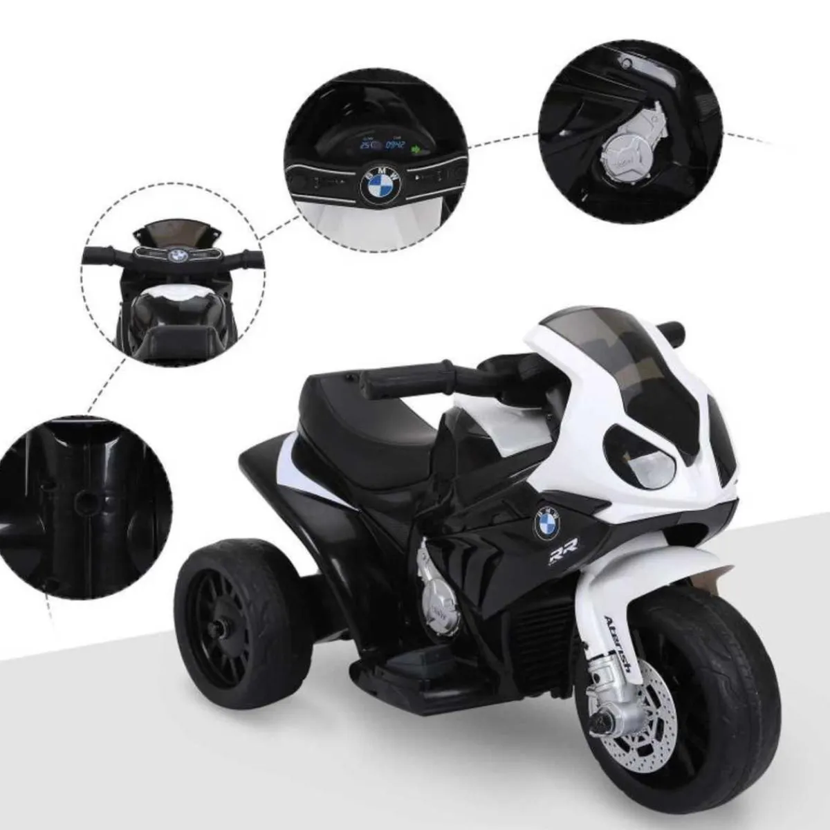 - Moto Eléctrica BMW S1000RR Negro Vehículos De Batería O A Pedales