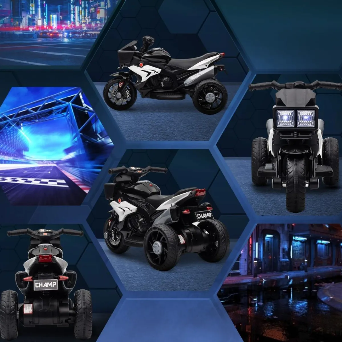 New - Moto eléctrica con luz y música Vehículos De Batería O A Pedales