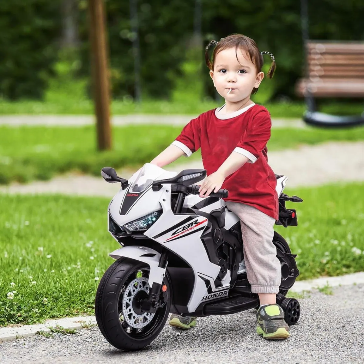 - Moto eléctrica Honda blanca*Homcom Discount