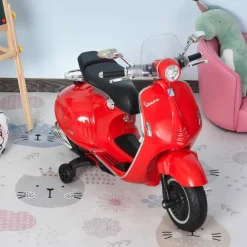 - Moto eléctrica infantil roja - Vespa Scooter*Homcom Clearance