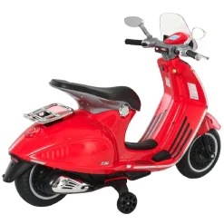 - Moto eléctrica infantil roja - Vespa Scooter*Homcom Clearance