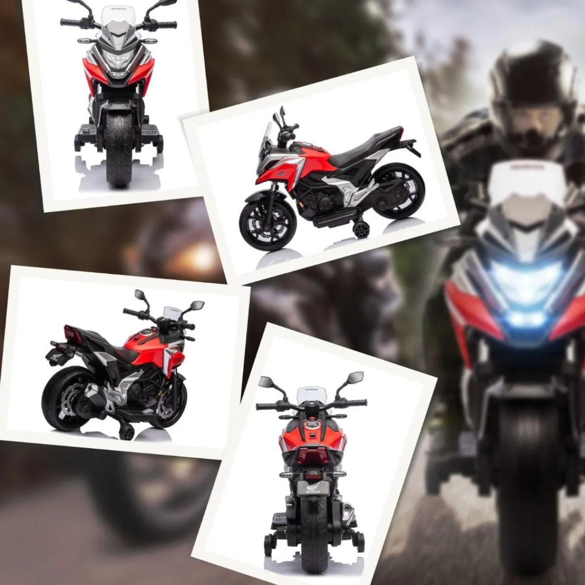 Best Homcom - Moto eléctrica infantil Honda Rojo/Negro Vehículos De Batería O A Pedales