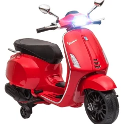 Homcom - Moto eléctrica infantil Vespa Rojo*AIYAPLAY New