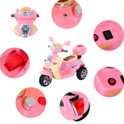 - Moto Eléctrica Infantil Tipo Triciclo*Homcom Sale