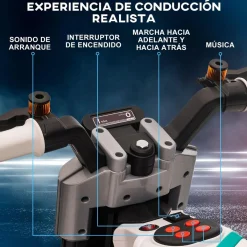 Online - Moto eléctriva 6V blanco/negro Vehículos De Batería O A Pedales