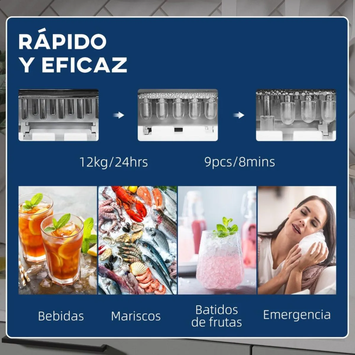 Outlet - Máquina Hielo Negro 90W Figuras De Acción