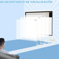 Online - Pantalla de proyección 100'' Blanco Electrónicos