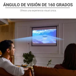 - Pantalla de proyección motorizada 84'' con mando*Homcom Discount