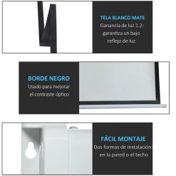 New - Pantalla de proyección motorizada 100''con mando Electrónicos