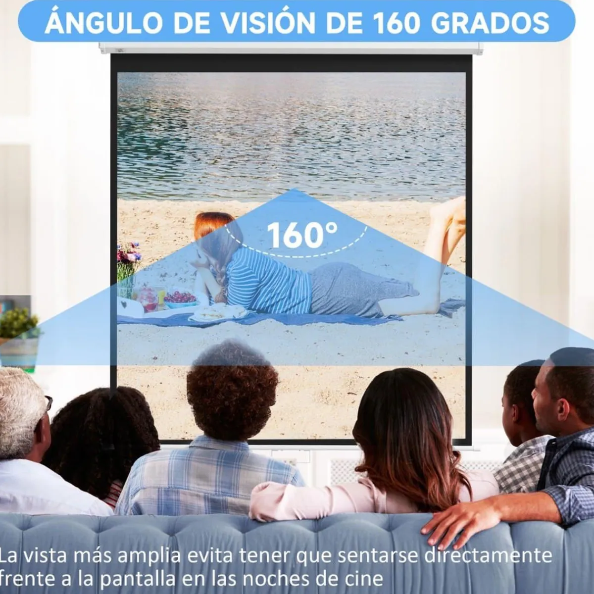 Sale - Pantalla de proyección 99'' Blanco Electrónicos