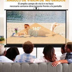 Online - Pantalla de proyección 84'' Negro Electrónicos