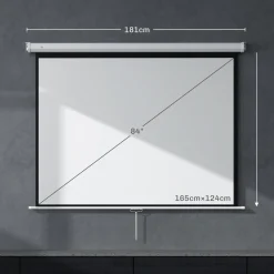 Clearance - Pantalla de proyección 84'' Blanco Electrónicos