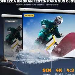 Clearance - Pantalla de proyección 84'' Blanco Electrónicos