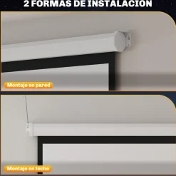 Clearance - Pantalla de proyección 84'' Blanco Electrónicos