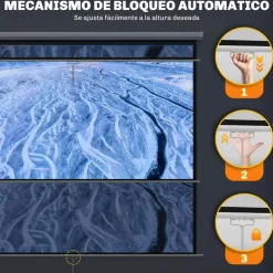 Clearance - Pantalla de proyección 84'' Blanco Electrónicos