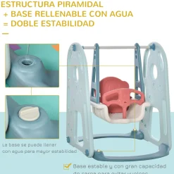 Clearance - Parque infantil de actividades 3 en 1 Columpios