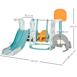 - Parque infantil de actividades 5 en 1*Homcom Outlet