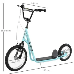 Clearance - Patinete Ajustable Para Niños Azul Patines Y Monopatines