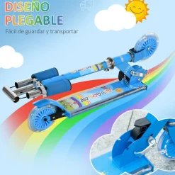 - Patinete azul con luces y música*Homcom Sale