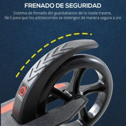 Online - Patinete plegable aluminio negro Patines Y Monopatines