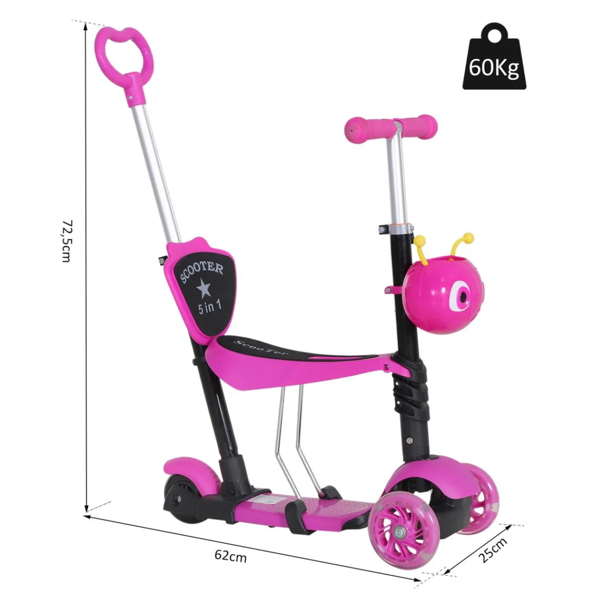 - Patinete scooter con asiento ajustable*Homcom Best