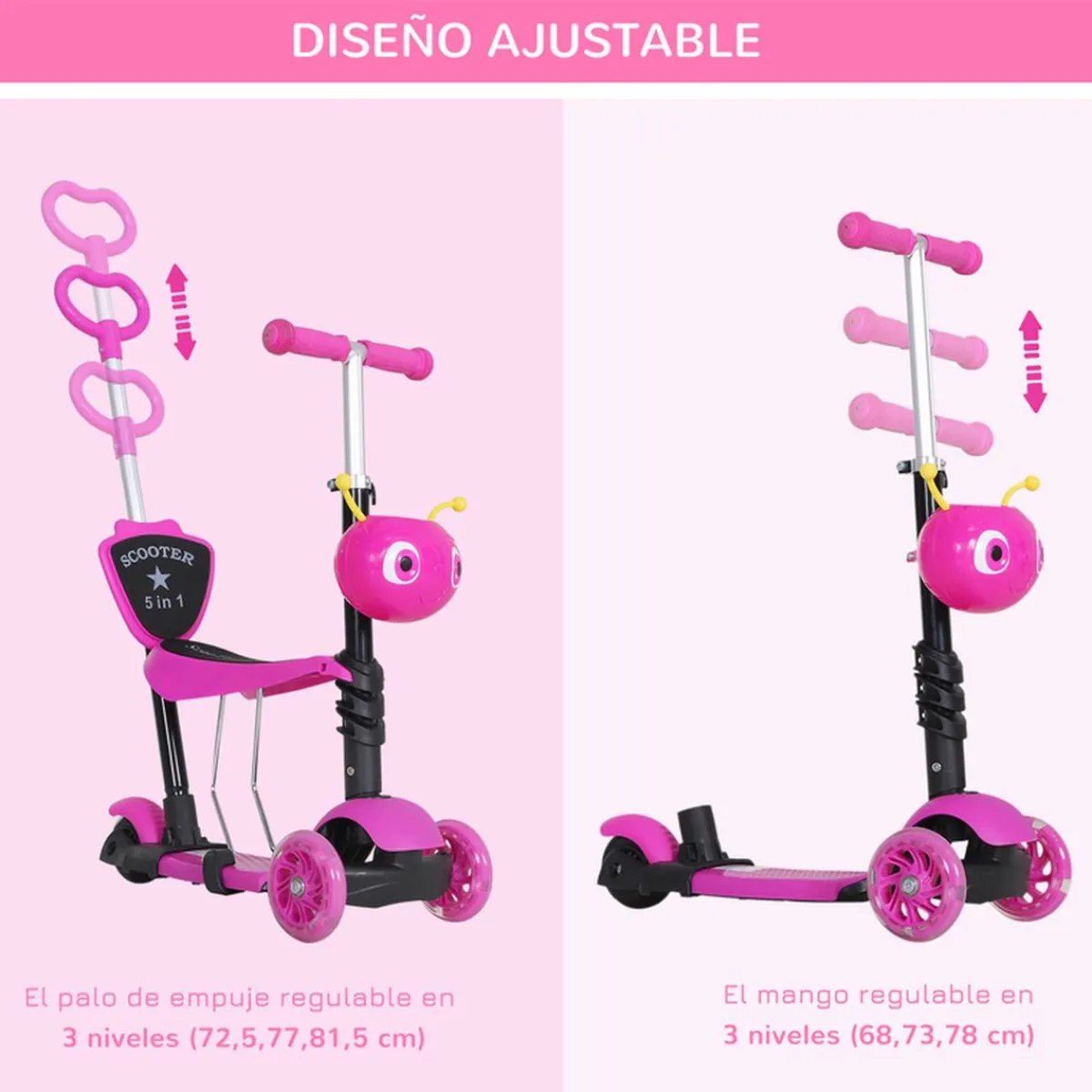 - Patinete scooter con asiento ajustable*Homcom Best