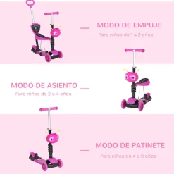- Patinete scooter con asiento ajustable*Homcom Best
