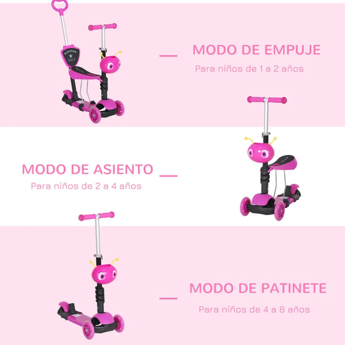 - Patinete scooter con asiento ajustable*Homcom Best