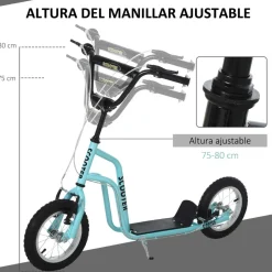 - Patinete Scooter regulable Azul Patines Y Monopatines